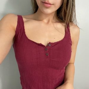 Burgundy tank top
